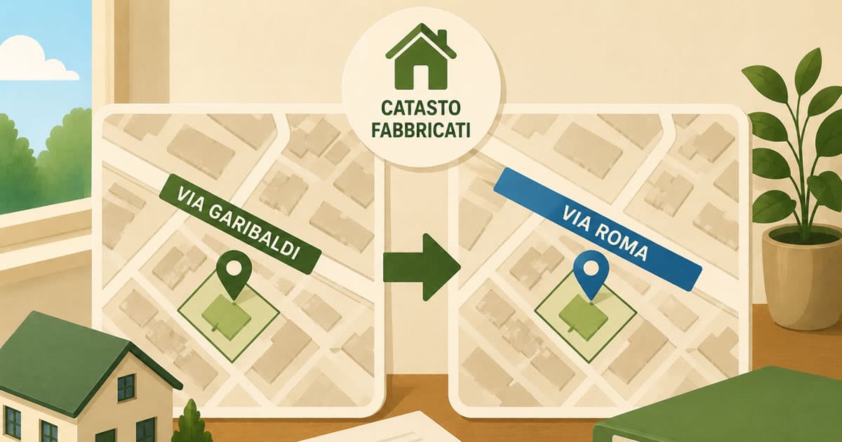 Cambio toponmastica e Catasto