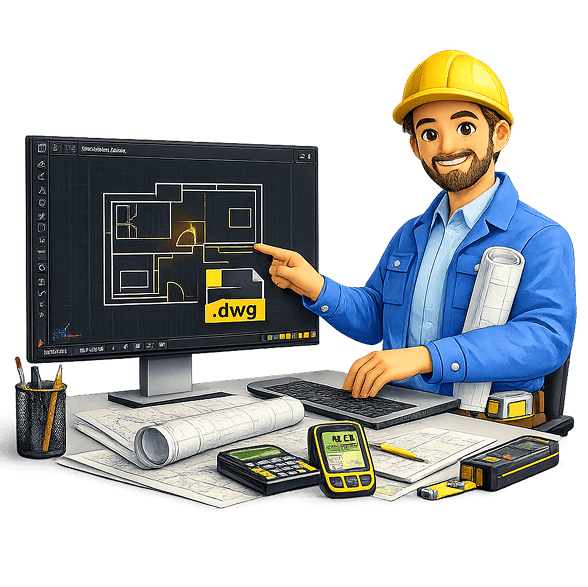 Illustrazione Planimetria in CAD - Domodeus