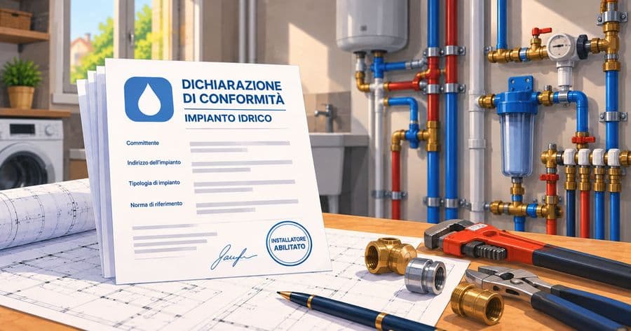 DiCo Dichiarazione di Conformita Impianto Idrico